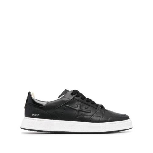 Zwarte Leren Quinn Sneakers Premiata , Black , Heren