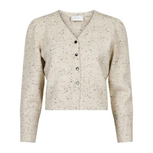 Beige Melange Hunter Cardigan Neo Noir , Beige , Dames