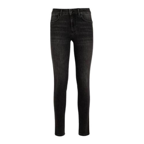 Hoge taille skinny jeans donkergrijs Liu Jo , Gray , Dames