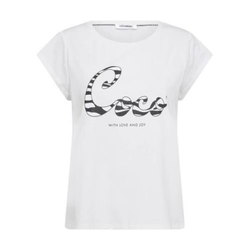 ZebraCC Tee 33120 Co'Couture , White , Dames