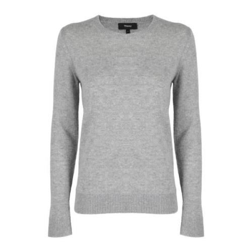 Klassieke Crew Neck Sweater Theory , Gray , Dames