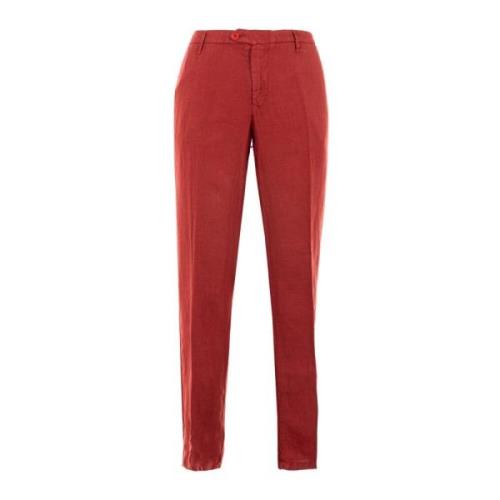 Elegante Heren Katoenen Chino Broek Liu Jo , Red , Dames