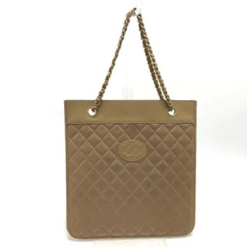 Pre-owned Leather chanel-bags Chanel Vintage , Brown , Dames