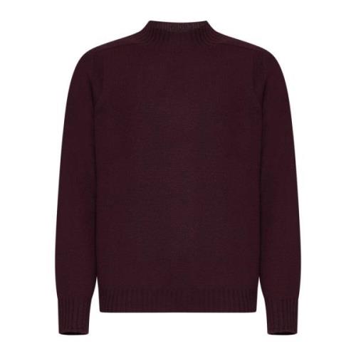 Bordeaux Sweaters voor Stijlvolle Look D4.0 , Red , Heren