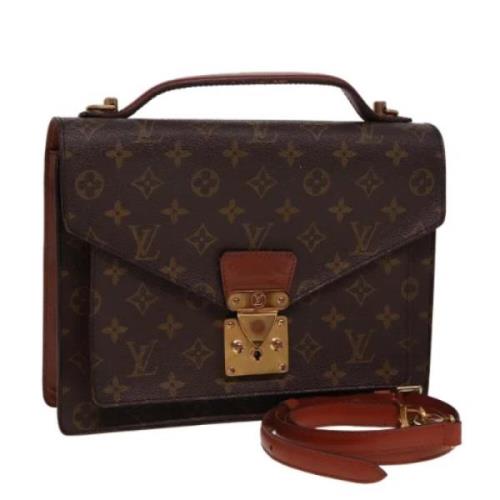 Pre-owned Canvas handbags Louis Vuitton Vintage , Brown , Dames