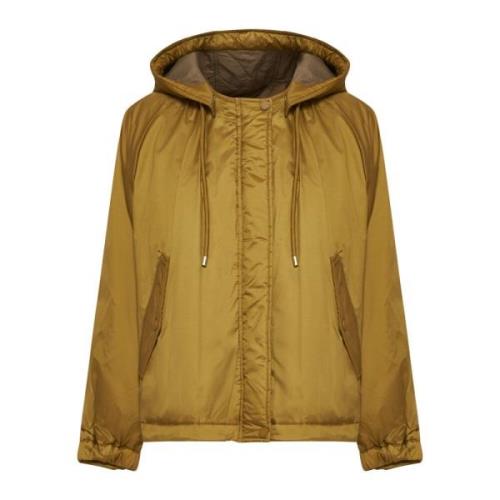 Omkeerbare Shearling Kraag Jas Max Mara Weekend , Yellow , Dames