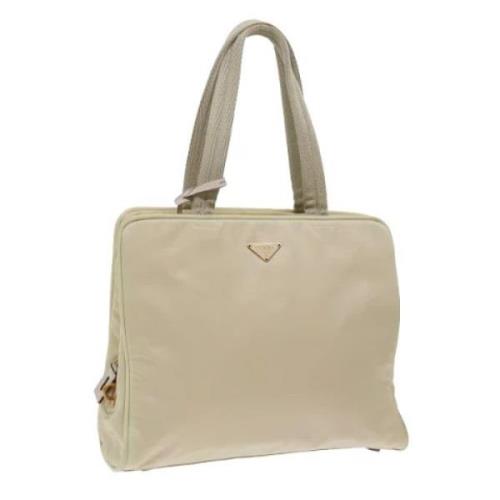 Pre-owned Nylon handbags Prada Vintage , Beige , Dames