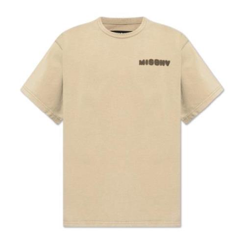 Logo T-shirt Misbhv , Beige , Heren