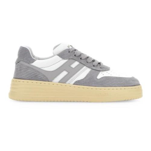 Grijze Retrostijl Sneakers Hogan , Gray , Dames