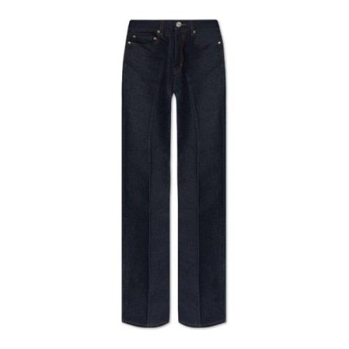 Jeans met logo Ami Paris , Blue , Dames