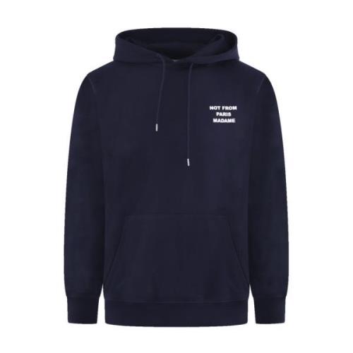 Heren Hoodie met Slogan Drole de Monsieur , Blue , Heren