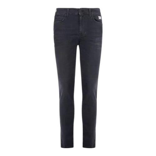 Slim-fit Denim Jeans Roy Roger's , Black , Heren