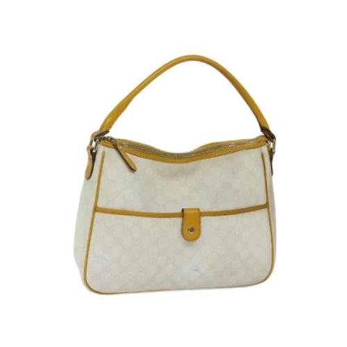 Pre-owned Canvas gucci-bags Gucci Vintage , White , Dames