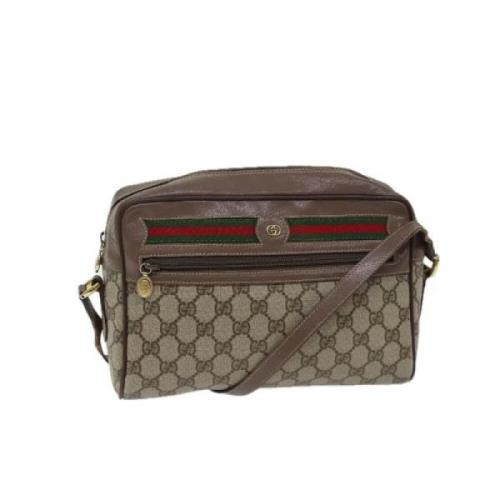 Pre-owned Canvas gucci-bags Gucci Vintage , Beige , Dames