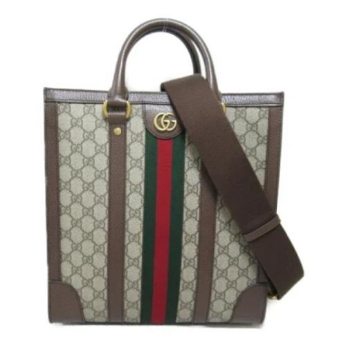 Pre-owned Canvas gucci-bags Gucci Vintage , Beige , Dames