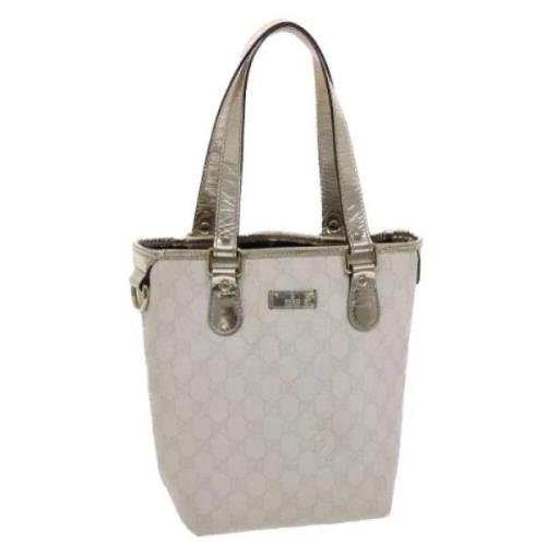 Pre-owned Leather handbags Gucci Vintage , White , Dames