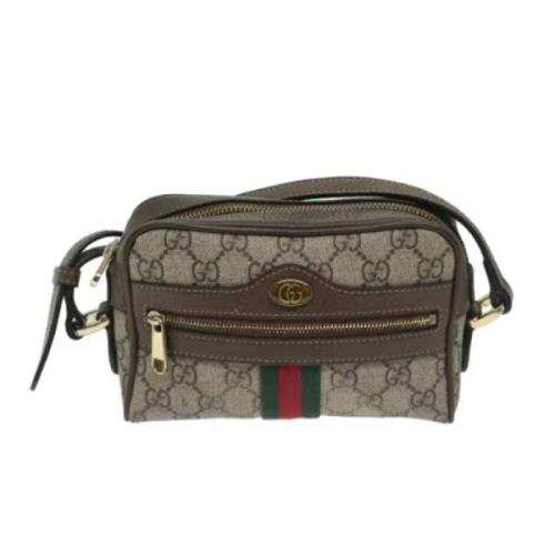 Pre-owned Canvas gucci-bags Gucci Vintage , Beige , Dames