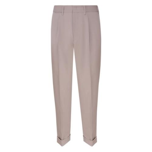 Taupe Broek met Manchetten en Zakken Mauro Grifoni , Beige , Heren