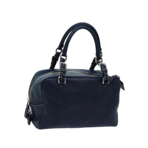 Pre-owned Leather prada-bags Prada Vintage , Blue , Dames