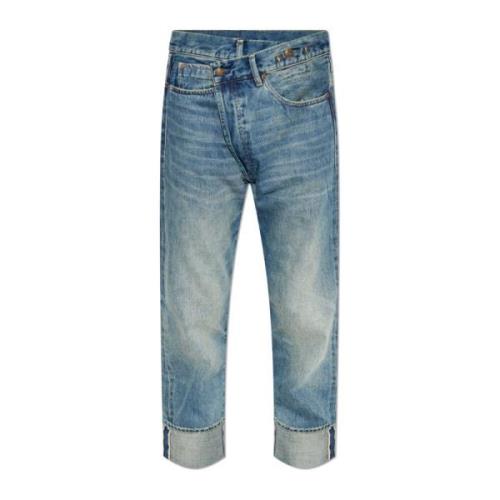 Jeans met logo R13 , Blue , Dames