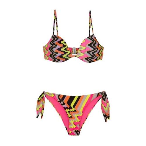 Bikini Push-Up EN Verstelbare Slip Ethos F**k , Multicolor , Dames