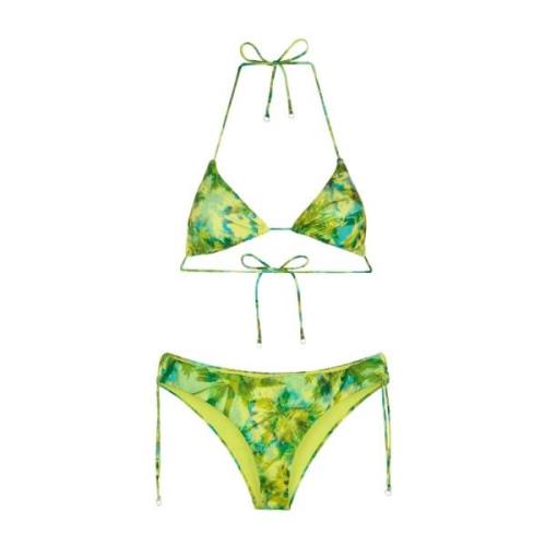 Bikini Triangolo E Slip Fisso Sundown F**k , Multicolor , Dames