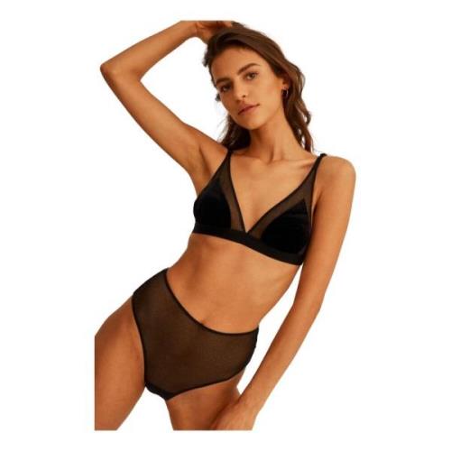 Dreamgirl Mesh Slipje Undress Code , Black , Dames