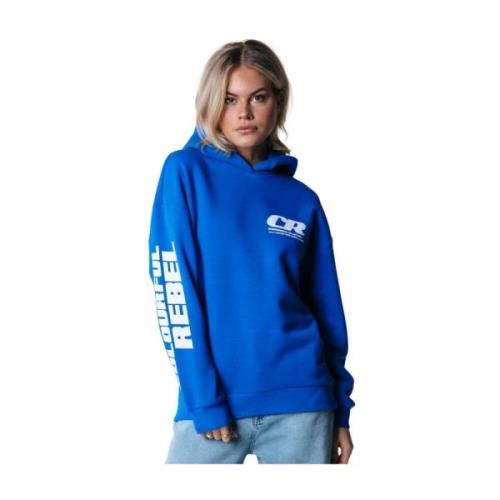 Gedurfd Mouwlogo Hoodie Colourful Rebel , Blue , Dames