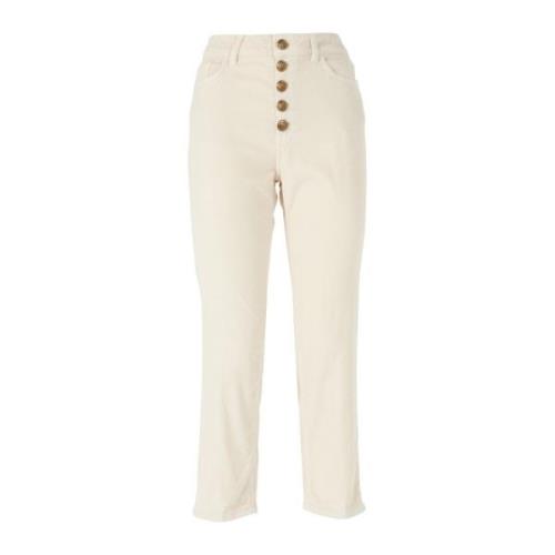 Stijlvolle Jeans met Koons Gioiello Detail Dondup , Beige , Dames