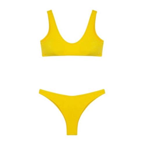 Bikini TOP EN Broek Americano Vast Visionary Dose F**k , Yellow , Dame...