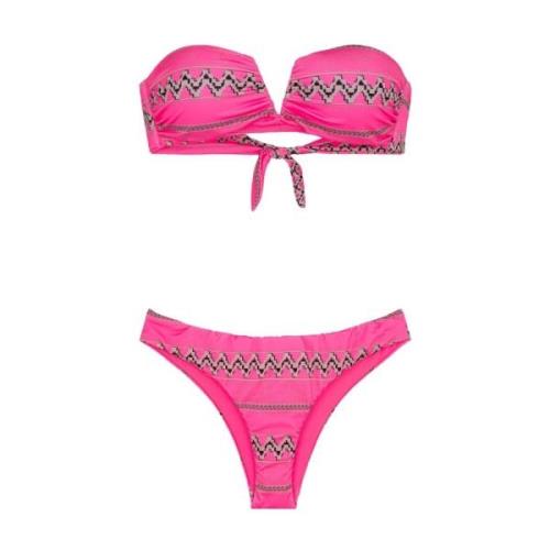 Bandeau-bh en Hipster Brief Set Ethos F**k , Pink , Dames