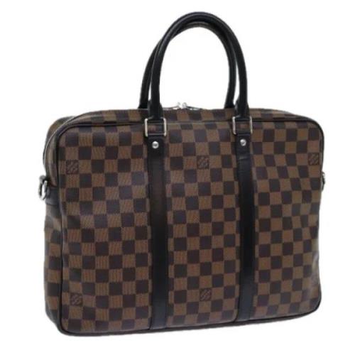 Pre-owned Canvas louis-vuitton-bags Louis Vuitton Vintage , Brown , Da...