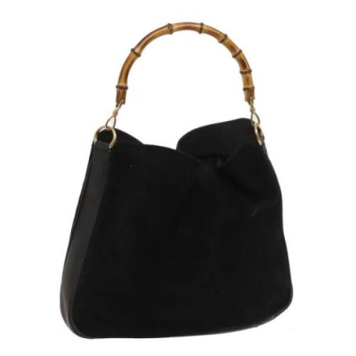 Pre-owned Suede gucci-bags Gucci Vintage , Black , Dames