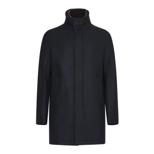 Navy Blauwe Autojas Herno , Blue , Heren