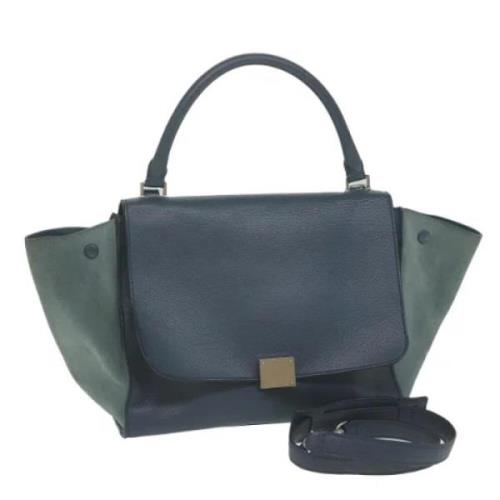 Pre-owned Suede celine-bags Celine Vintage , Blue , Dames