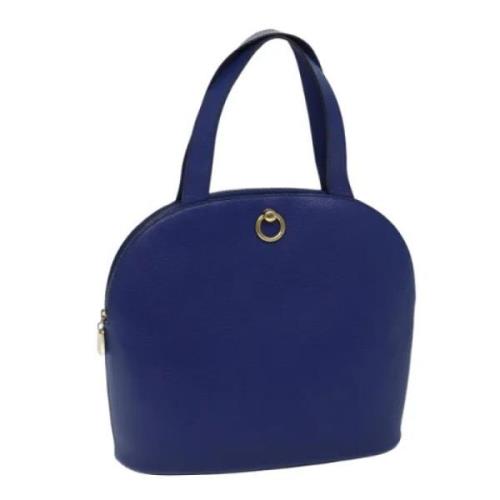 Pre-owned Leather handbags Celine Vintage , Blue , Dames