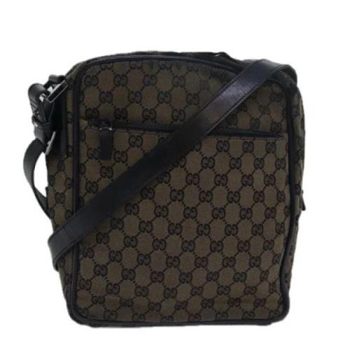 Pre-owned Canvas gucci-bags Gucci Vintage , Brown , Dames