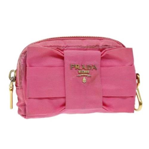 Pre-owned Nylon pouches Prada Vintage , Pink , Dames