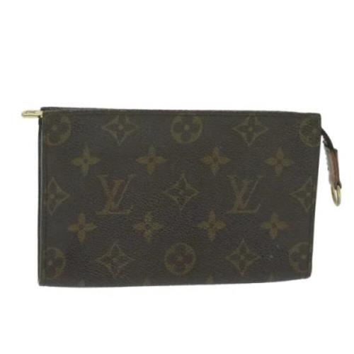 Pre-owned Canvas pouches Louis Vuitton Vintage , Brown , Dames