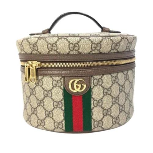 Pre-owned Canvas gucci-bags Gucci Vintage , Beige , Dames