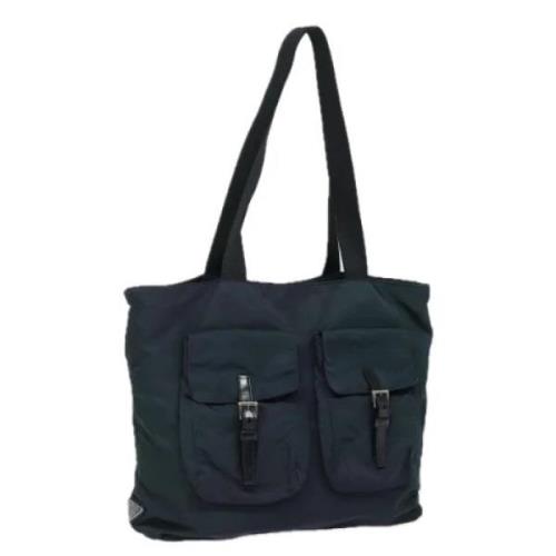 Pre-owned Nylon totes Prada Vintage , Blue , Dames