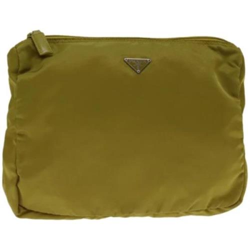 Pre-owned Nylon pouches Prada Vintage , Green , Dames