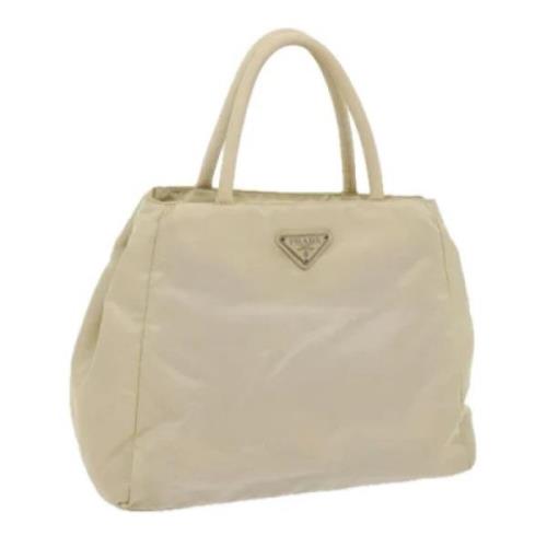 Pre-owned Nylon handbags Prada Vintage , White , Dames