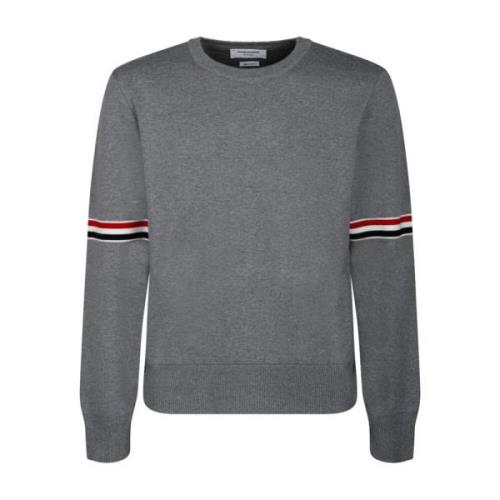 Milano Stripe Pullover Sweater Thom Browne , Gray , Heren