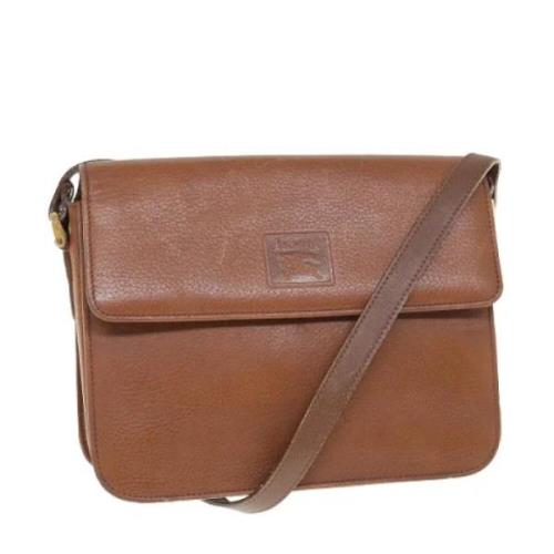 Pre-owned Leather shoulder-bags Burberry Vintage , Brown , Dames