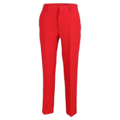 Pre-owned Wool bottoms Prada Vintage , Red , Dames