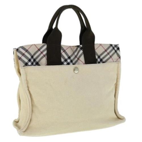 Pre-owned Canvas handbags Burberry Vintage , Beige , Dames