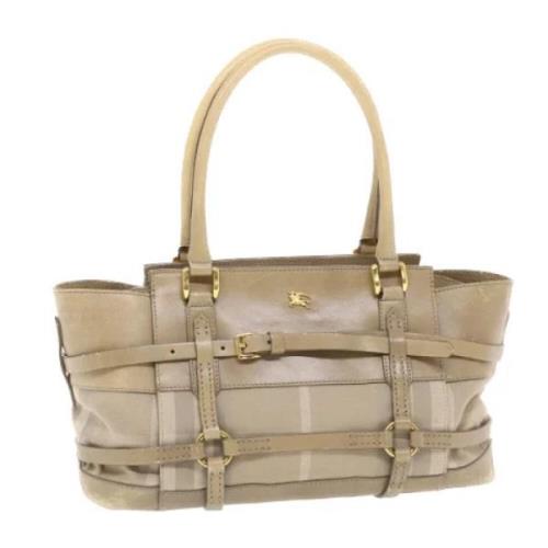 Pre-owned Nylon handbags Burberry Vintage , Beige , Dames