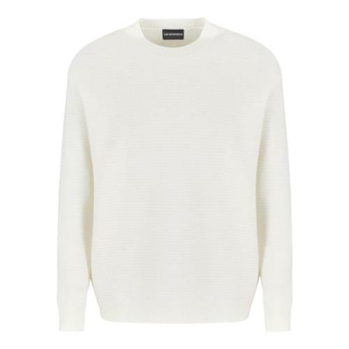 Crème Sweaters voor Mannen Emporio Armani , Beige , Heren