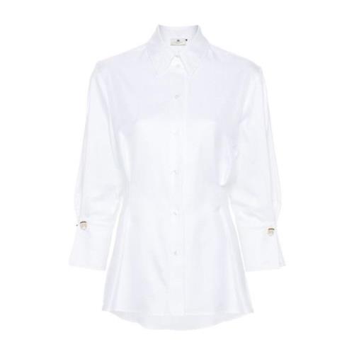 Witte Shirts voor Vrouwen Aw24 Elisabetta Franchi , White , Dames